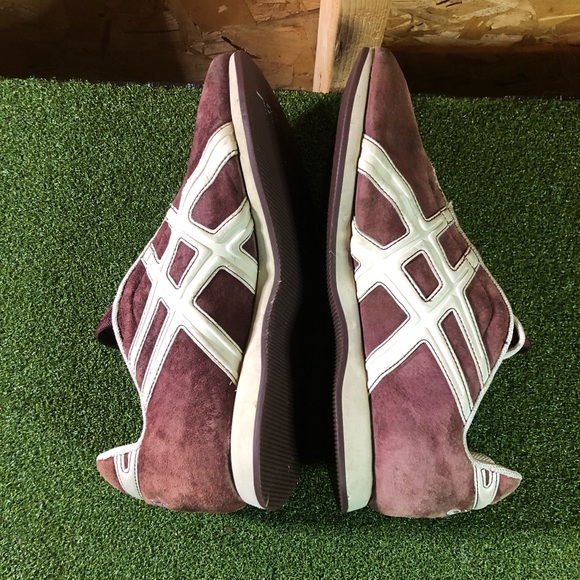 ASICS New Classic Retro Suede Maroon Athletic Sneakers Men’s 12 - Picture 6 of 10